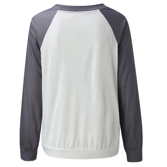 New! Women’s Bunny Rabbit Print Long Sleeve T-Shirt Casual Tee Size Small - Picture 13 of 13